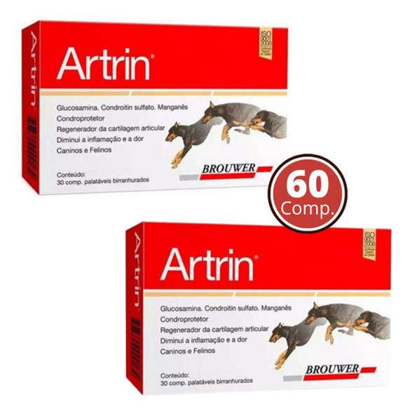 Artrin Condoprotector Perro Palatable 60 Comprimidos/2 Cajas 0