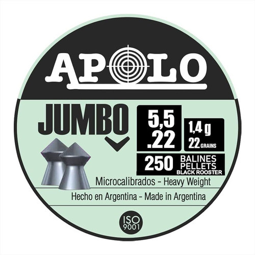 Balines Apolo Jumbo Calibre 5,5 Microcalibrados 1,4 Gramos 0