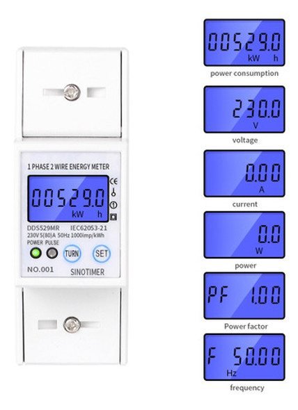 Medidor Monofasico Digital Rs485 Modbus 230v Multifuncion 1