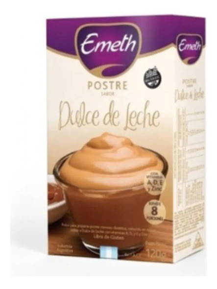 Emeth Postre Dulce De Leche 120gr X 3 Unidades 0