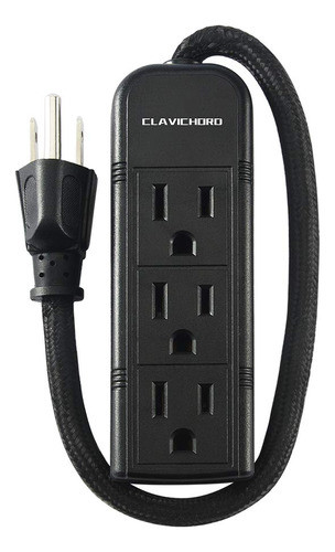 Regleta De Alimentacion Con Enchufe Plano, 3 Tomas De Tierra 0