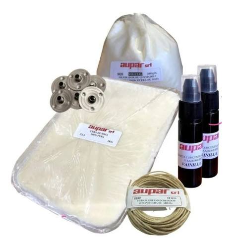 Kit Soja X 2 Kilos +insumos +fragancia Concentrada Verano. 0