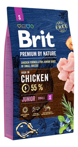 Alimento Europeo Brit Premium Junior S (razas Pequeñas) 8k 0