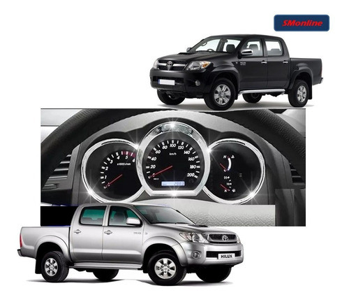 Kit Aros De Tablero Cromado Toyota Hilux 2005 Al 2012 0