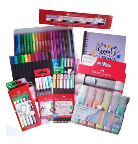 Mega Kit Pastel Para Lettering Faber - Filgo Premium M6 0