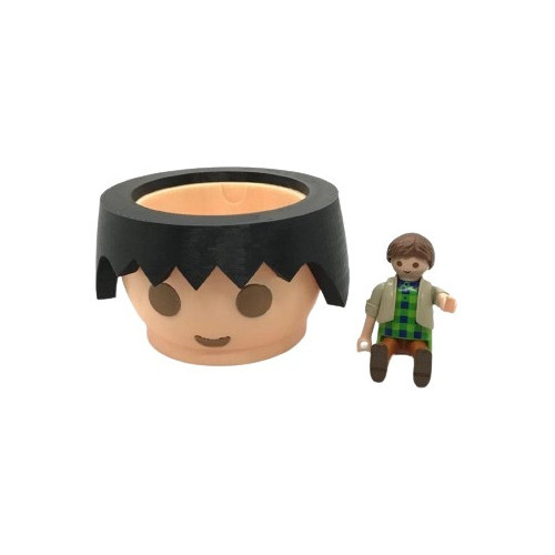 Pot Deco Interior Maceta Simil Playmobil Cactus Suculentas 0