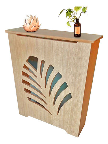 Cubre Radiador O Calefactor Roble Mesa Auxiliar 95x66 1
