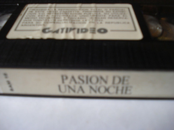 Vhs Pasión De Una Noche 0