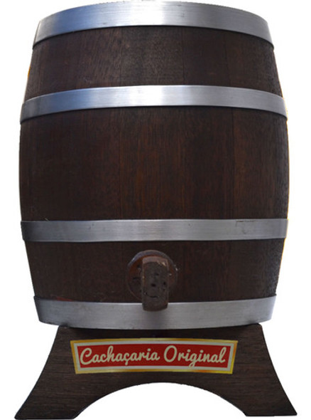 Barril Corote Envelhecer Cachaça Carvalho Vertical 1 Litro 0