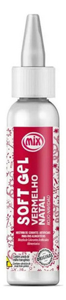 Colorante Soft Gel 25 Gr. Color Rojo Navidad Repostería 0