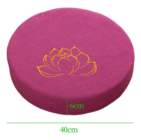 Almofada De Meditação Redonda De 40 Cm De Diâmetro Com Remov 1
