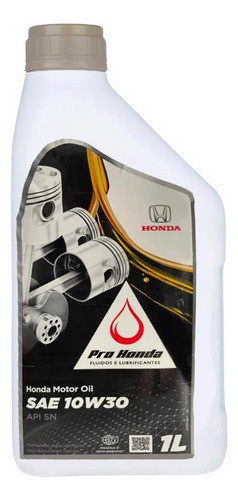 Oleo Motor Sae 10w30 - Chevron Fit 2004 2005 2006 Honda 0823 0