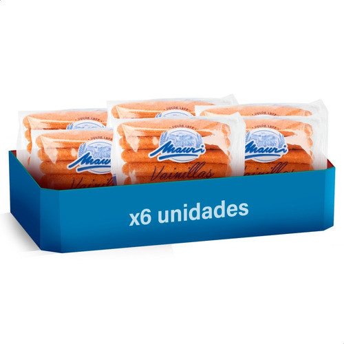 Vainillas Mauri Galletitas Dulces Blandas - Pack X6 Unidades 1