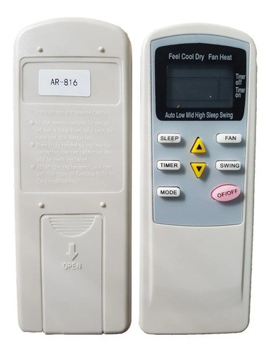 Control Remoto Aire Daewoo Dwt3-3200 Fc Hitachi Kelvinator 0