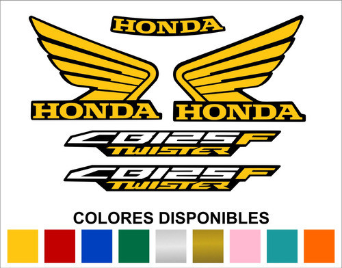 Set Calcos Honda Cb 125 F Twister Colores Personalizados 0
