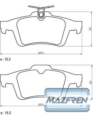 Pastillas De Freno Ford Focus Ii Traseras 1