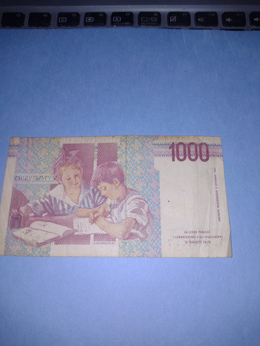 Italia Billete De 1000 Liras Circulado Usado 1990 1