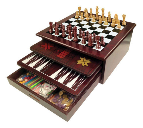 Juegos Clásicos En Madera Box 12 En 1 Spin Master +6 Años 1
