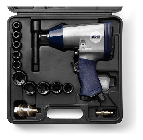 Llave Pistola Impacto Neumatica Kit 17pz Enc 1/2 Bremen 3388 1