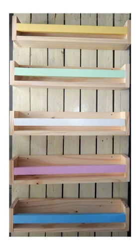 Estante Infantil Repisas Porta Cuentos. Biblioteca Combinado 1