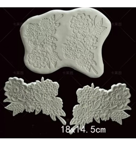 Molde De Silicone Renda Para Decorar Bolos E Cupcakes 0