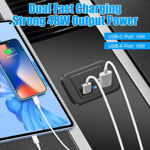 1 Toma De Corriente Usb De 12 V, Cargador Usb De Doble Carga 1