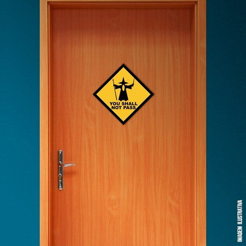 Placa Decorativa Nerd - You Shall Not Pass (27x27) 1