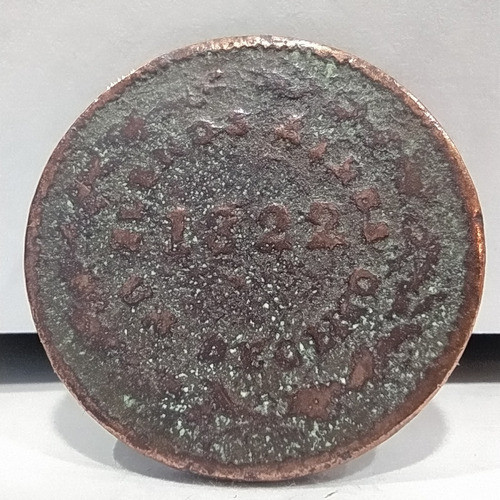 Antigua Moneda 1 Décimo De Real 1822 Buenos Aires 0