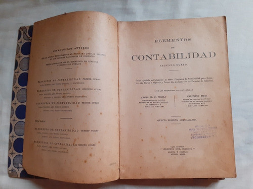 Elementos De Contabilidad 2 Curso Ángel Picoli Antonio Pino 0