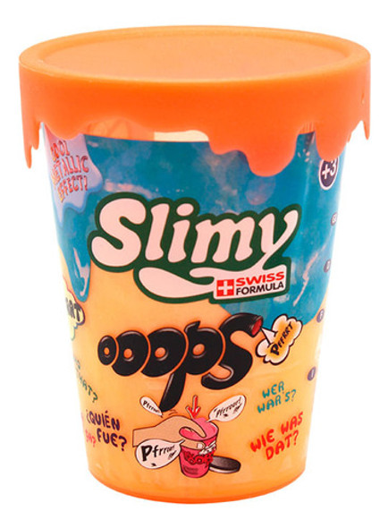 Slimy Slime Ooops 80gr Efecto Metalico Naranja 0 Slimy Slime Ooops 80gr Efecto Metalico Naranja 0