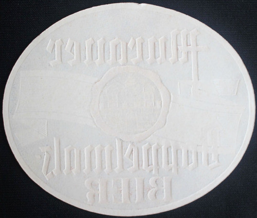 Etiqueta De Cerveza Antigua Doppelmalz (en Relieve). 28097 1