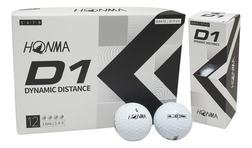 Pelota Honma Golf Btd1 Número Alto Blanco Ff 0