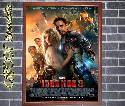 Iron Man 3 Poster Enmarcado 0