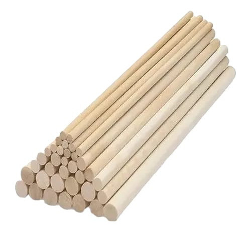 Varilla De Madera Cilindrica Lisa 14mm X 100mts 0