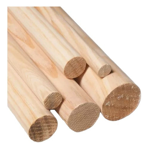 Varilla De Madera Cilindrica Lisa 14mm X 100mts 1