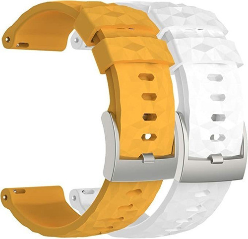 Malla Silicona Beter 9 /spartan Sport Pack 2 Naranja-blanco 0