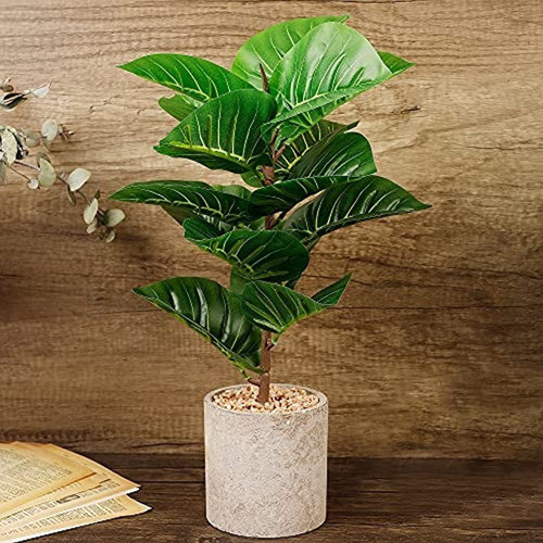 Winemana Plantas Artificiales De Palma De 17  Hoja De Tortug 0