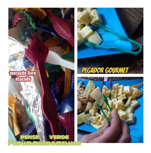 Pegador Gourmet Petiscos Pipoca Batata Buffet Kit Com 400 1