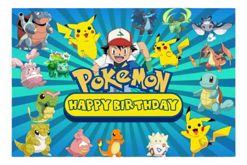 Art.fiesta Cumpleaños Banner Cartel Telón Dibujos Acción 1
