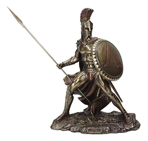 Griego Militar Rey Leonidas Estatua Acabado De Bronce 0