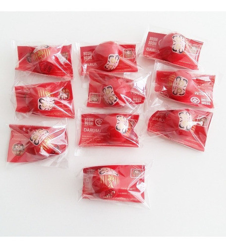 Daruma, Amuleto De La Suerte Japones. 10 Unidades 1