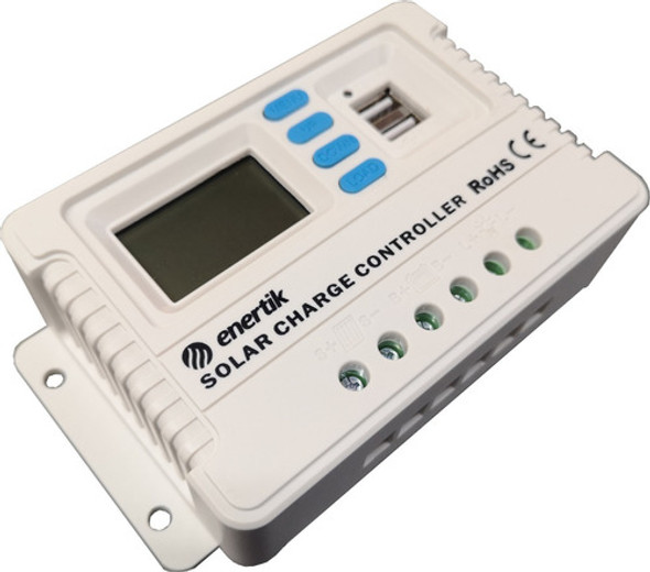 Regulador De Voltaje Panel Solar Cp-12v/24v 10a Usb Enertik 0