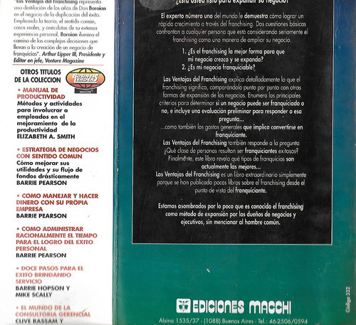 Las Ventajas Del Franchising - Donald D. Boroian 1