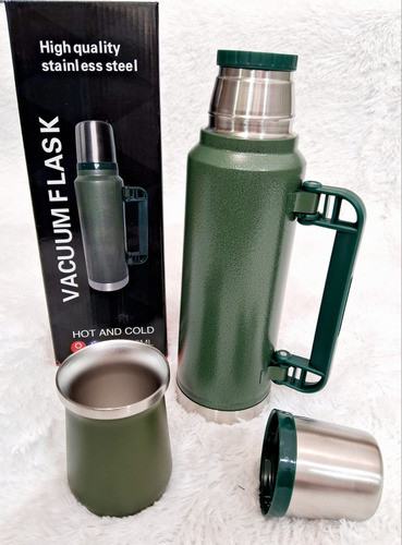 Termo Aceroinoxidable 1200 Ml  Y Mate Haciendo Juego. Setx2 0