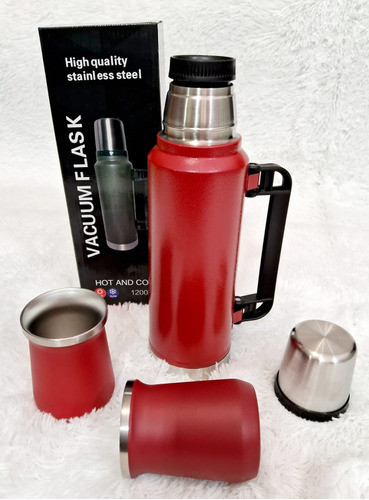 Termo Aceroinoxidable 1200 Ml  Y Mate Haciendo Juego. Setx2 1