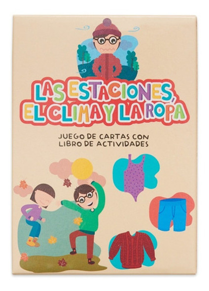 Juego De Cartas Didácticas Las Estaciones El Clima Y La Ropa 0