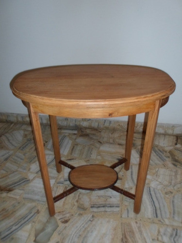 942- Mesa De Sala Art Deco Doble Plano Oferta 0