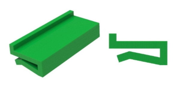 Perfil Guía Desgaste Apm Zclip. Verde Fraccionado 10 Mt 0