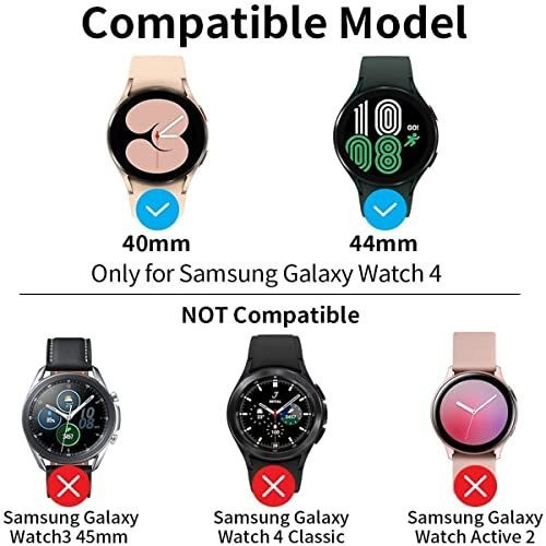 Protectores De Reloj Para Galaxy Watch 4 44mm (negro Y Gris) 1