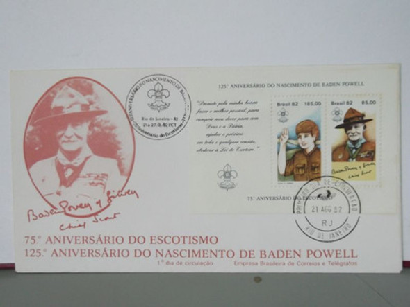 Envelope- 75º Aniversário Do Escotismo - 1982 0